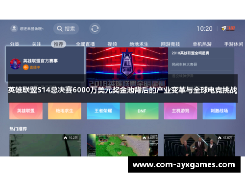 英雄联盟S14总决赛6000万美元奖金池背后的产业变革与全球电竞挑战